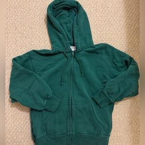 TNA Green Zip-Up Hoodie